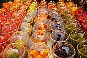 A Chinese fruit store