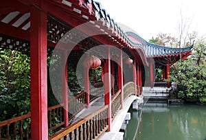 Chinese gallery bridge