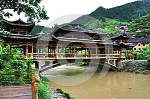 Chinese gallery bridge