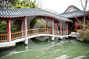 Chinese gallery bridge