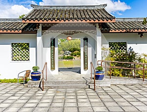 Chinese Garden Courtyard Door 3 photo