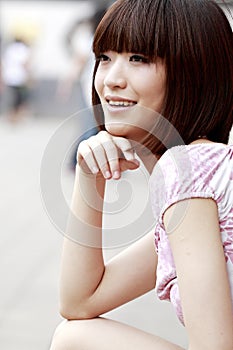A Chinese girl