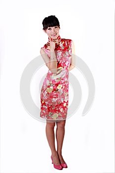Chinese girl in traditional dress