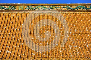 Chinese glazed roof tile