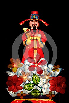 Chinese god Caishen lantern