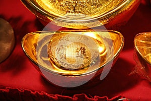 Chinese Gold ingot photo