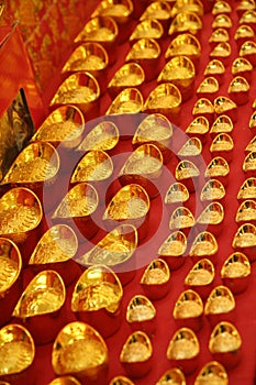 Chinese gold ingot photo