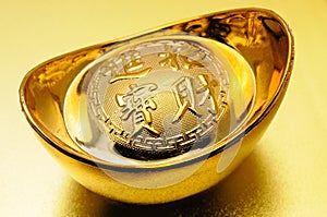 Chinese gold ingot