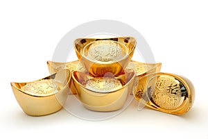 Chinese gold ingots