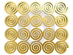 Chinese golden cloud pattern