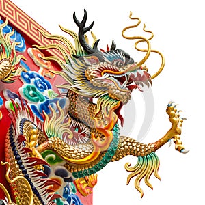 Chinese golden dragon