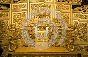 Chinese Golden Emperor's Throne Dragons