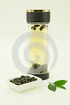 Chinese green tea. Ginseng tea Xiao Zhong.