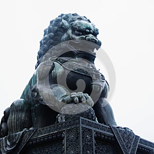 Chinese Guardian Lion, Forbidden City. Gugong.