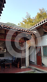 Chinese Hakka earth building, surrounding house photo