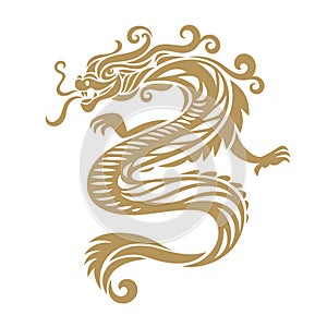 Chinese Happy New Year 2024. Year of the Dragon. Symbol of New Year.