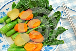 Chinese healthy Kai Lan vegetables