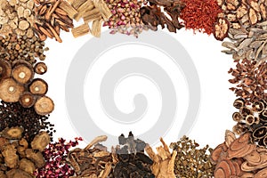 Chinese Herbal Medicine Border photo