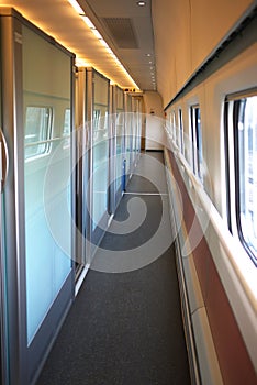 Chinese high speed train first class coach