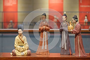 Chinese historical costume display