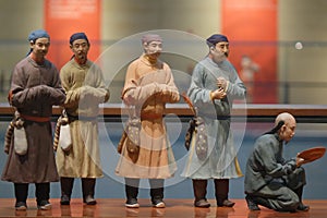 Chinese historical costume display