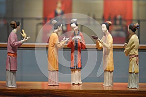 Chinese historical costume display