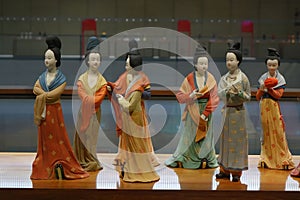 Chinese historical costume display