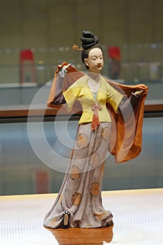 Chinese historical costume display