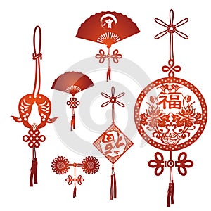 Chinese holiday knot, happy new year