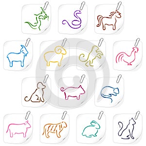 Chinese horoscope icons 1