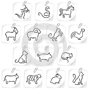 Chinese horoscope icons 2