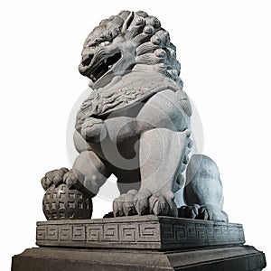 Chinese Imperial Lion Statue.