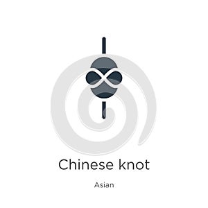 Chinese knot icon vector. Trendy flat chinese knot icon from asian collection isolated on white background. Vector illustration