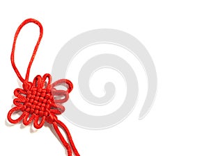 Chinese knot traditional ornament means good luck