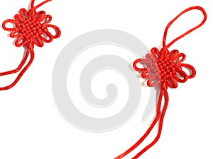 Chinese knot traditional ornament means good luck