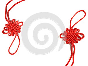 Chinese knot traditional ornament means good luck