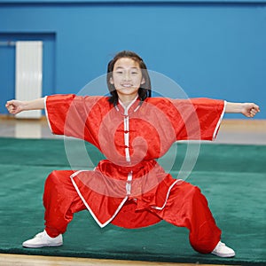 Chinese kungfu child