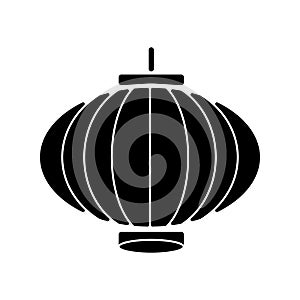 chinese lamp silhouette style icon