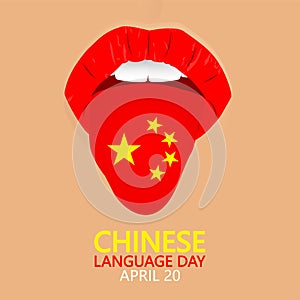 chinese language day lips and tongue