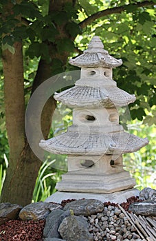 Chinese lantern in the garden, pagoda