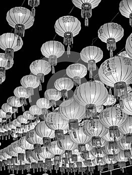 Chinese lanterns at traditional events of Thai-Chinese people.