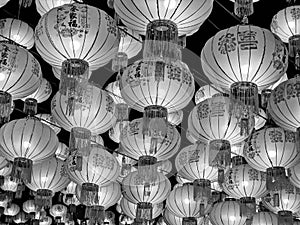 Chinese lanterns at traditional events of Thai-Chinese people.