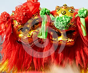 Chinese lion dance