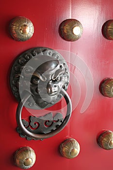 Chinese Lion Protector Door Knocker found in China