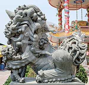 Chinese lion statue, also called the guardian lion
