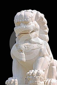 Chinese lion statue