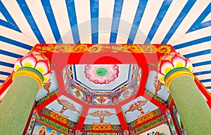 Chinese lotus ceiling