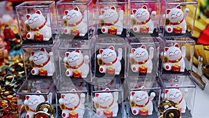 Chinese lucky cats on the market in Bangkok