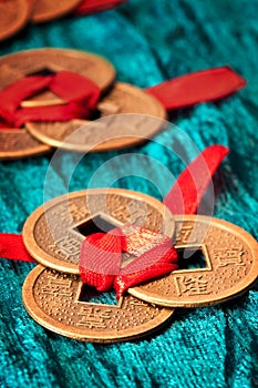 Chinese lucky coins