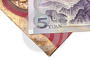 Chinese lucky money red envelope and Yuan